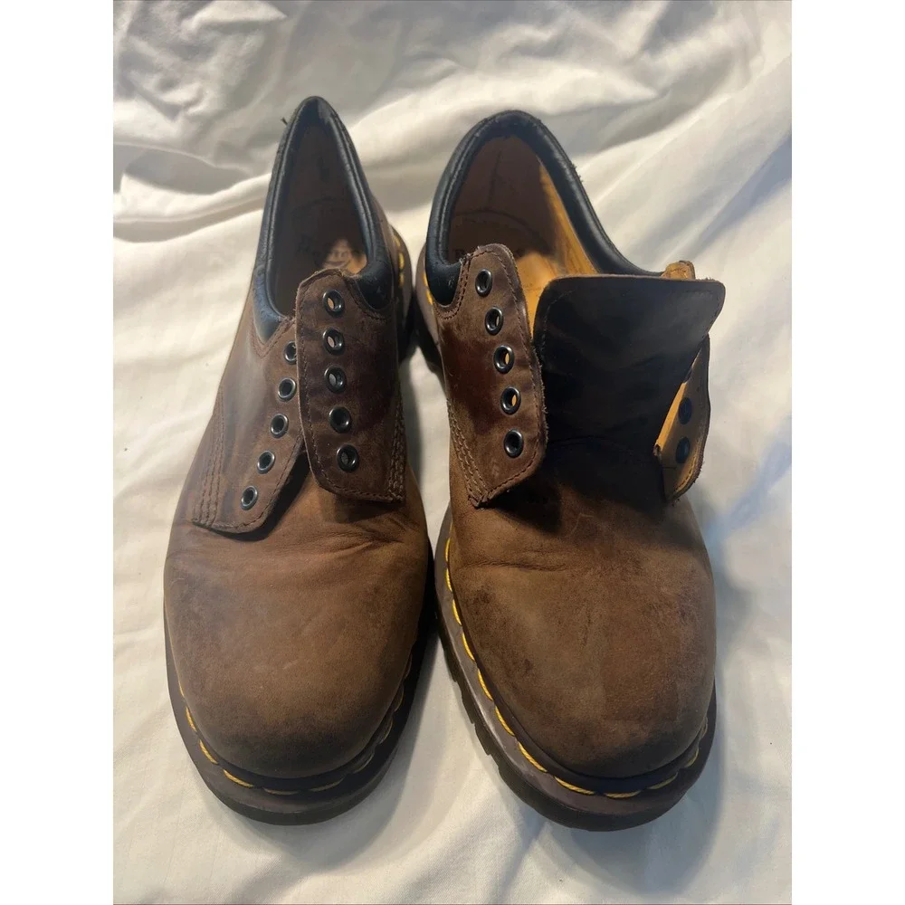 Dr. Martens 8053 Brown Leather Padded Collar Oxford Shoes Mens 13 UK 12 EU 47